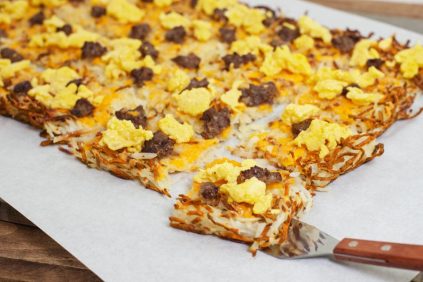 photo of prepared Breakfast Pizza with Hash Brown Crust recipe