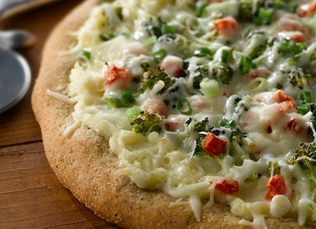 photo of prepared Garlic Mashed Potato Pizza recipe