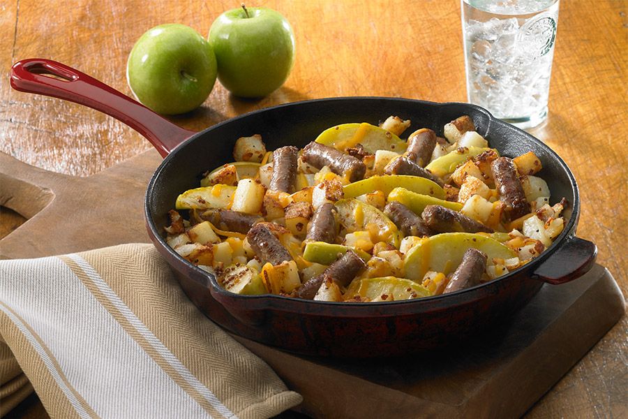 photo of prepared Roasted Apple, Potato and Sausage Skillet recipe