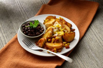 photo of prepared Santa Fe Chicken and Potato Skillet Dinner recipe