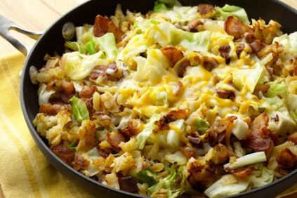 photo of prepared Southwest Potato Cabbage Skillet Dinner recipe