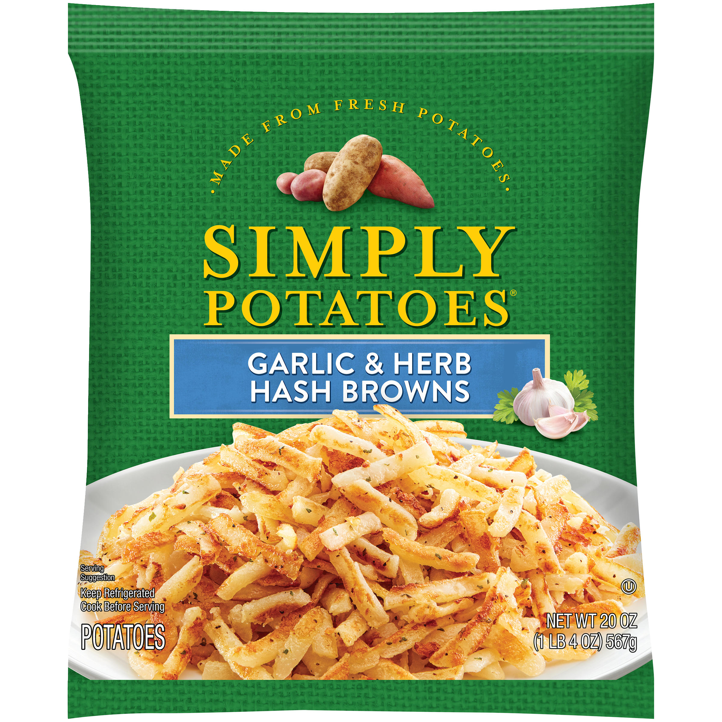 photo of Simply Potatoes Garlic and Herb Hash Browns product