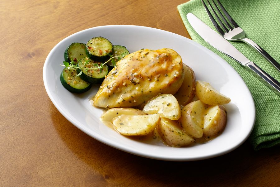 photo of prepared Garlic Herb Chicken and Potato Skillet recipe
