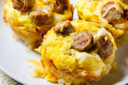 photo of prepared Sausage, Egg, and Cheese Hash Brown Muffins recipe