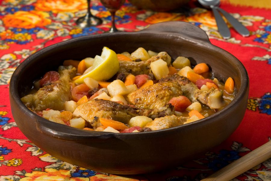photo of prepared Slow Cooker Moroccan-Style Chicken Potato Stew recipe
